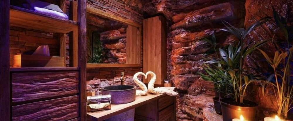 Tropfsteinhöhle Badezimmer