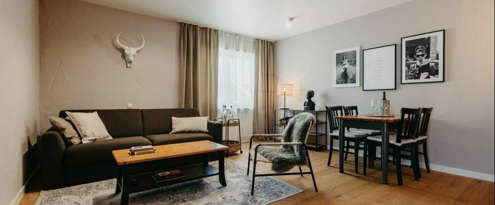 Wohn - und Essbereich in der Relax-Lodge 