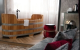 Holzbadewanne Wallenstein Zimmer