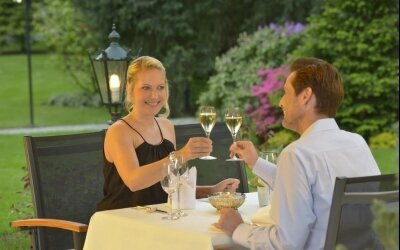 Romantik Dinner auf der Terrasse