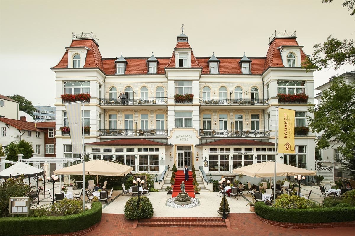 Ein Tag am Meer – SEETELHOTEL Romantik Hotel Esplanade  in Seebad Heringsdorf, Mecklenburg-Vorpommern inkl. Halbpension