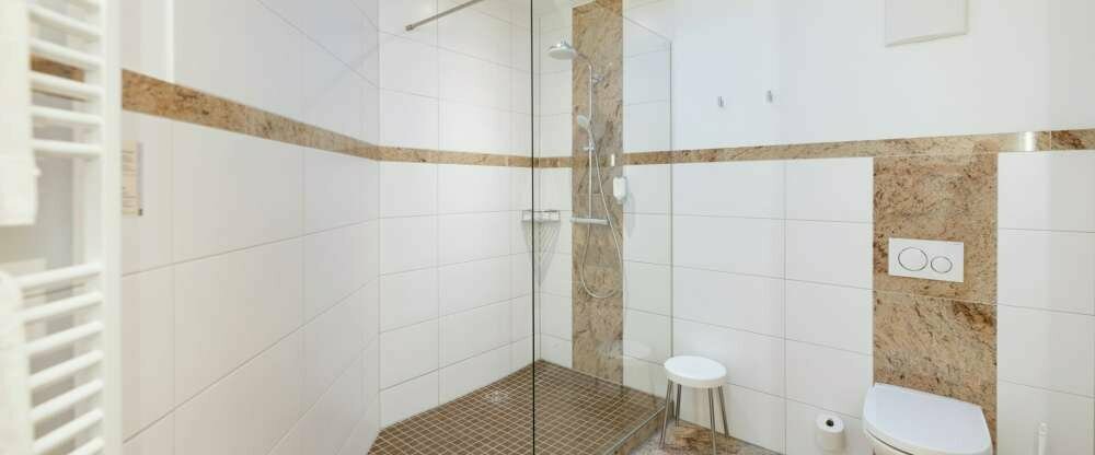 Badezimmer Deluxe-Doppelzimmer