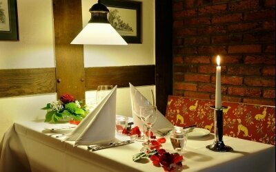Romantisches Candlelight-Dinner