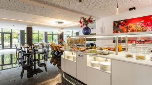 salinenparc Design Budget Hotel - Restaurant