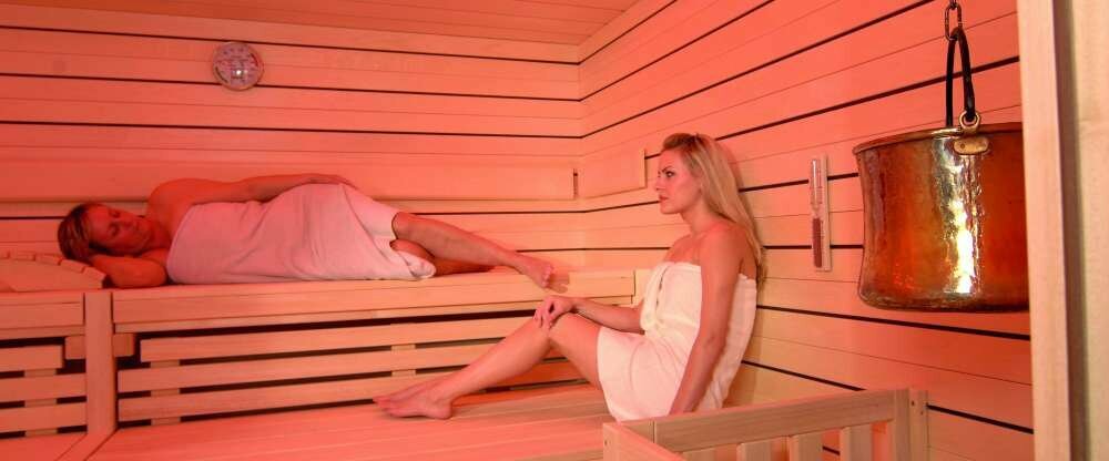 Sauna im Wellnessbereich