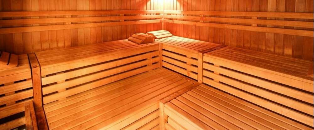 Sauna im Wellnessbereich
