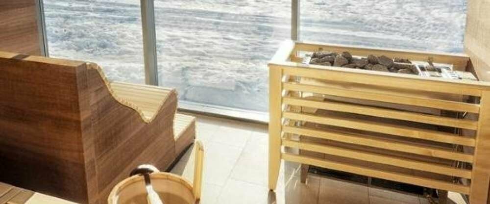 Sauna mit Blick nach draußen