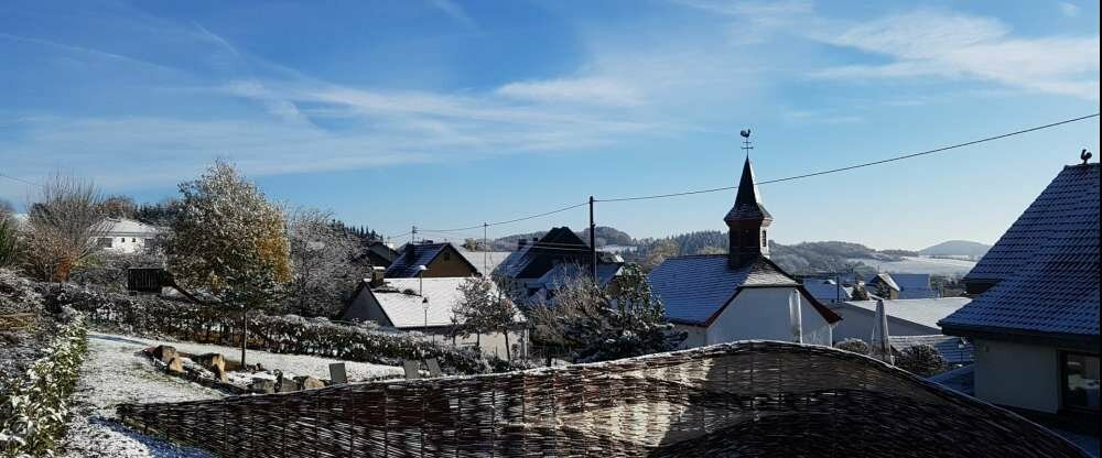 Hühnerhof im Winter