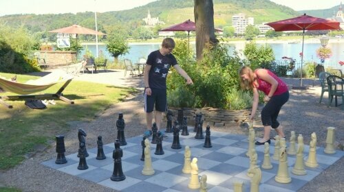 Schach spielen im Hotel zur Mühle