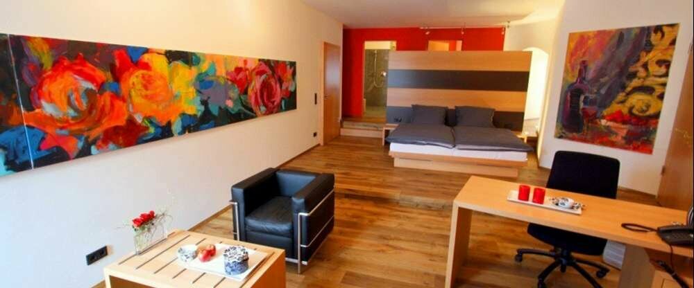 Schlaf-und Wohnbereich Rosensuite