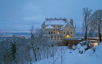 Schloss Heiligenberg im Winter