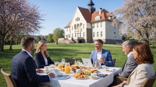 Frühstück im Grünen