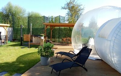 Schloss Krugsdorf Golf & Hotel - Wellness-Garen mit Bubble Tent