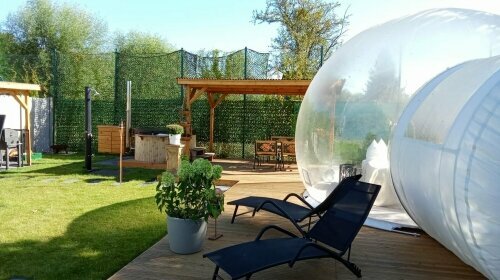 Sonnenterrasse am Bubble Tent