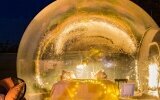 Bubble Tent stimmungsvoll erleuchtet