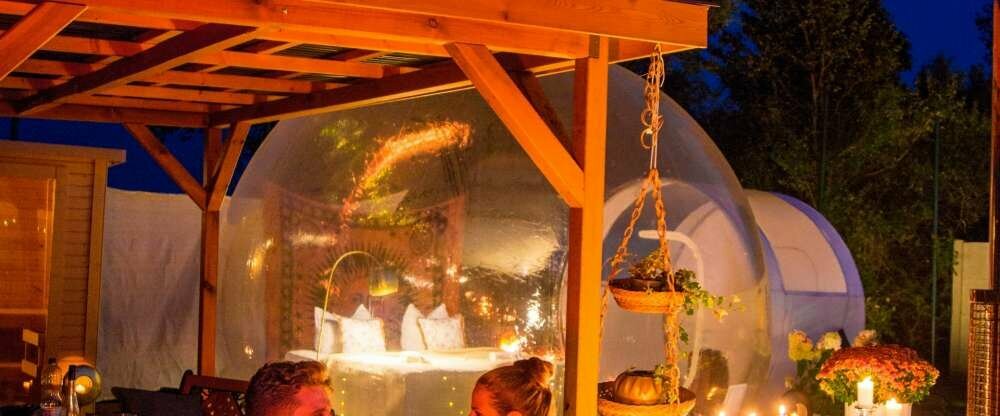 Zeit zu zweit im warmen Hot Tub