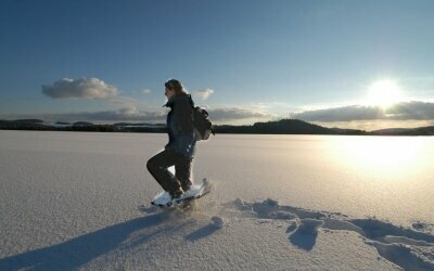 Winterspaß beim Schneeschuhwandern