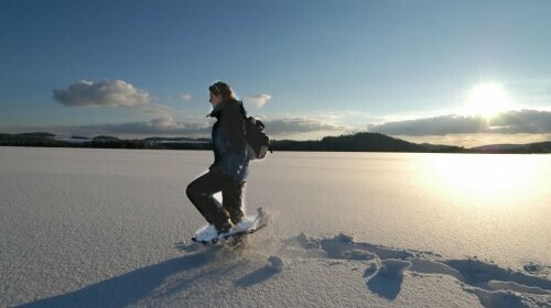 Winterspaß beim Schneeschuhwandern