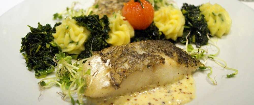 Im Januar Skreifilet mit gedünstetem Grünkohl