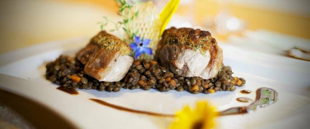 Alblamm mit Alblinsen