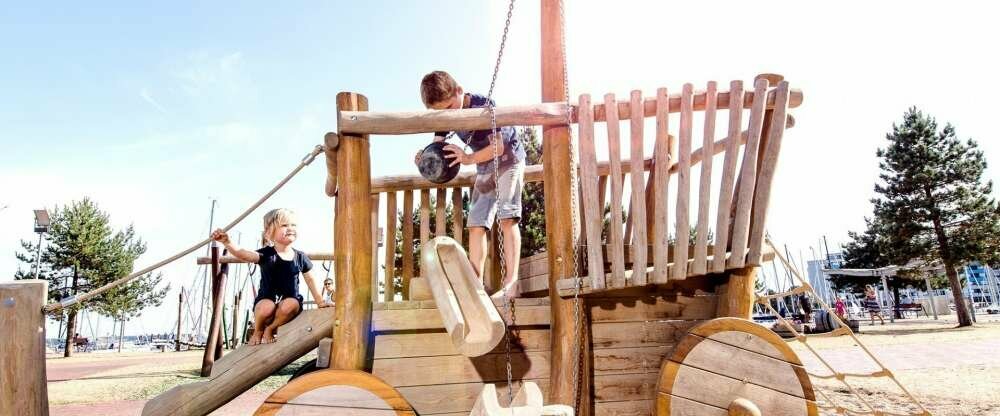 Mehrere Spielplätze sorgen in unserem Ostsee Resort Dampland für viel Tobespaß für Groß und Klein. 