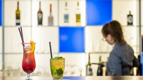 Genießen Sie leckere Cocktails oder ein kühles Bier!