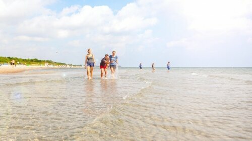 Unser Ostsee Resort Dampland verfügt über einen vier kilometerlangen Sandstrand entlang der weiten Ostseeküste. 