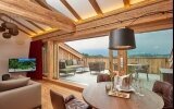 Chiemgau Suite Wohnbereich und Dachterrasse