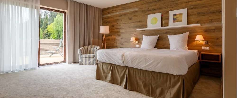 Etwas mehr Raum und auch Möglichkeiten bieten die Superior-Zimmer mit Balkon und Waldblick. In jedem Fall warten auf Sie ein geräumiger Kleiderschrank, ein gemütliches Bett von 180 x 200 mit zwei Nachttischen, ein stilvolles Bad mit WC und Dusche, ein Sch