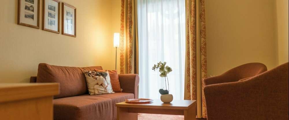 Schlafbereich der Suite im Vitalhotel am Stadtpark