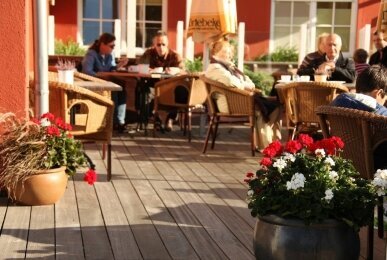 Terrasse, Quelle: Strandhotel Deichgraf