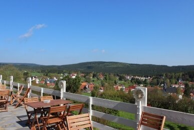 Terrasse , Quelle: Ferien Hotel Rennsteigblick