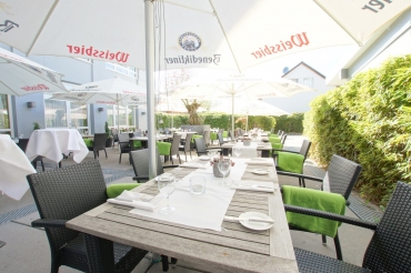 Terrasse, Quelle: Hotel Dampfmühle