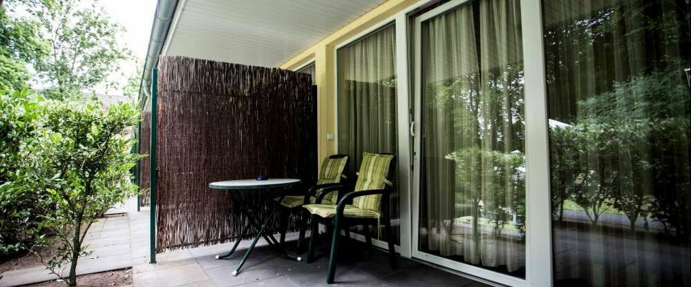 Terrasse eines Komfort-Doppelzimmers im Gästehaus