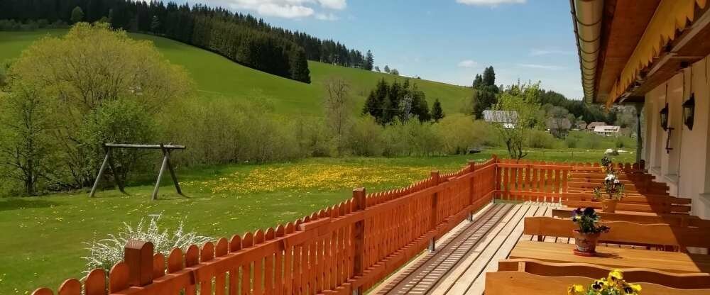 Mit Blick ins Grüne