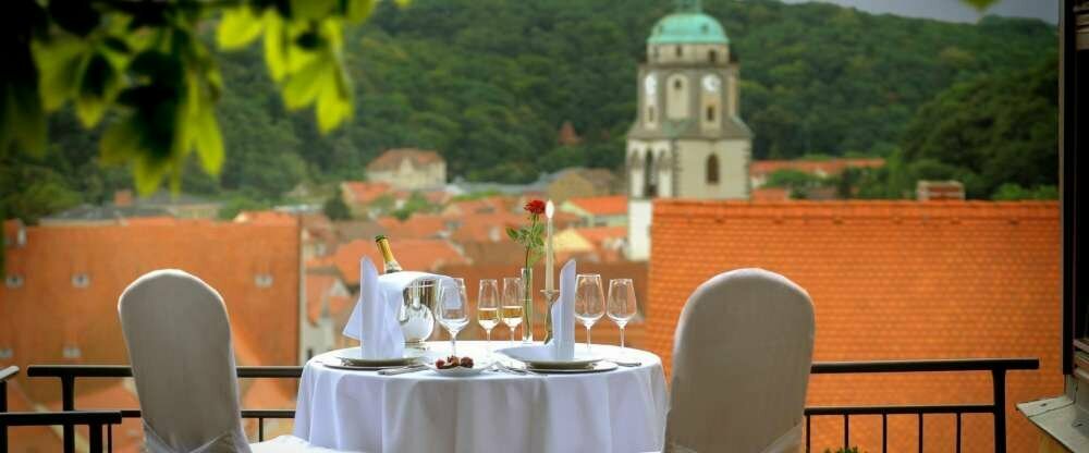 Terrasse Hotel Burgkeller in Meißen