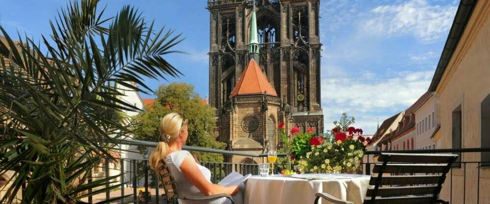 Terrasse Hotel Burgkeller in Meißen