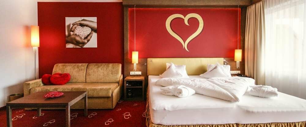 Romantisches Themen-Zimmer im Herz Design.