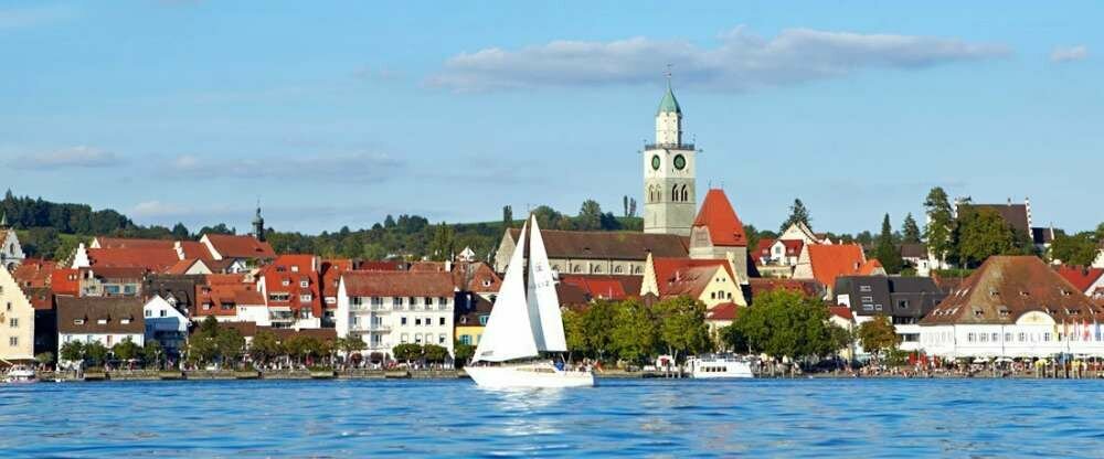 Überlingen vom See aus
