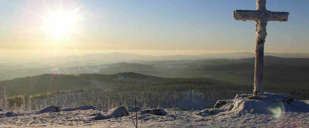 Herrlicher Weitblick bis hin zu den Alpen vom Hausberg Lusen