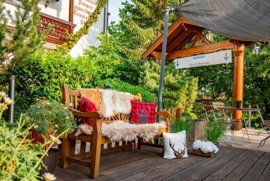 Vital- und Wellnesshotel Albblick - Terrasse/Außenbereich, Quelle: Vital- und Wellnesshotel Albblick