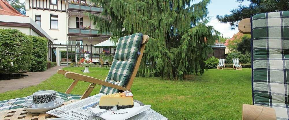 Hotelgarten des Vitalhotels am Stadtpark