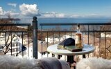 Vju-Doppelzimmer mit Ostseeblick und Balkon