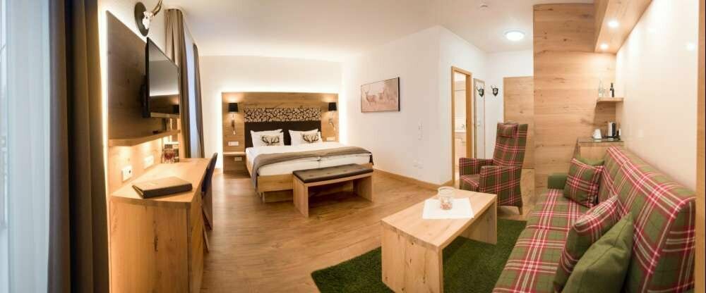 1-Raum-Appatement mit gemütlicher Sitzecke, Dusche oder Bad/WC