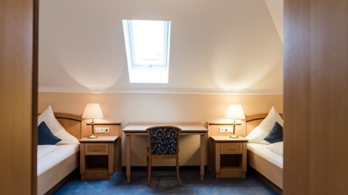 Suite - zweites Schlafzimmer
mit zwei getrennten Betten