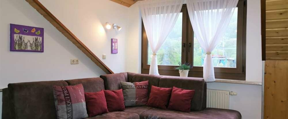 Wohnzimmer in einer Ferienwohnung