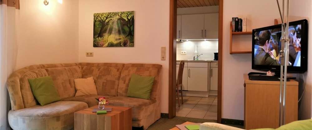 Wohnzimmer in einer Ferienwohnung