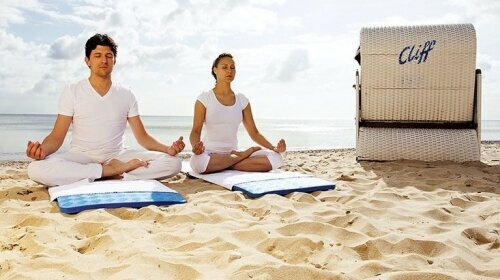 Yoga am Strand