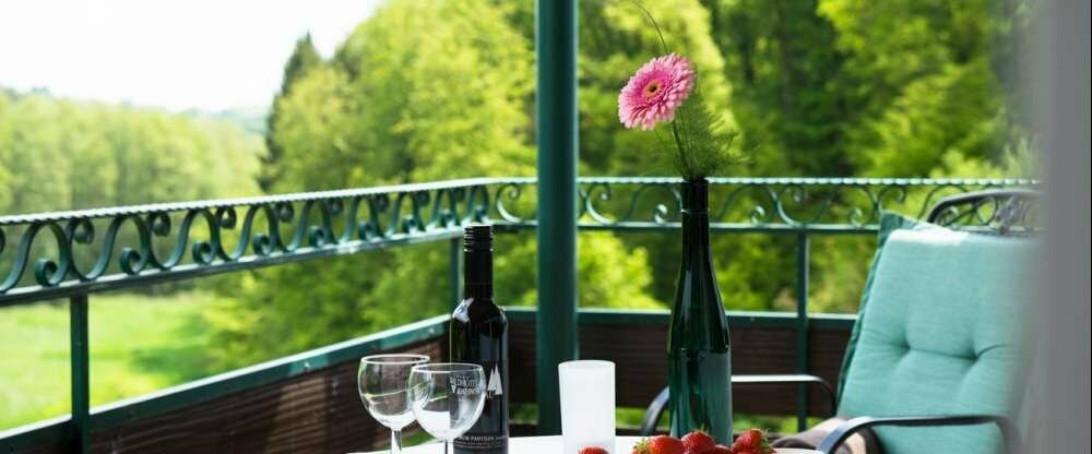 Blick in die Natur vom Balkonzimmer