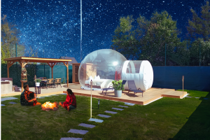 Bubble Tent im privaten Wellness-Garten, Quelle: (c) Schloss Krugsdorf Golf & Hotel